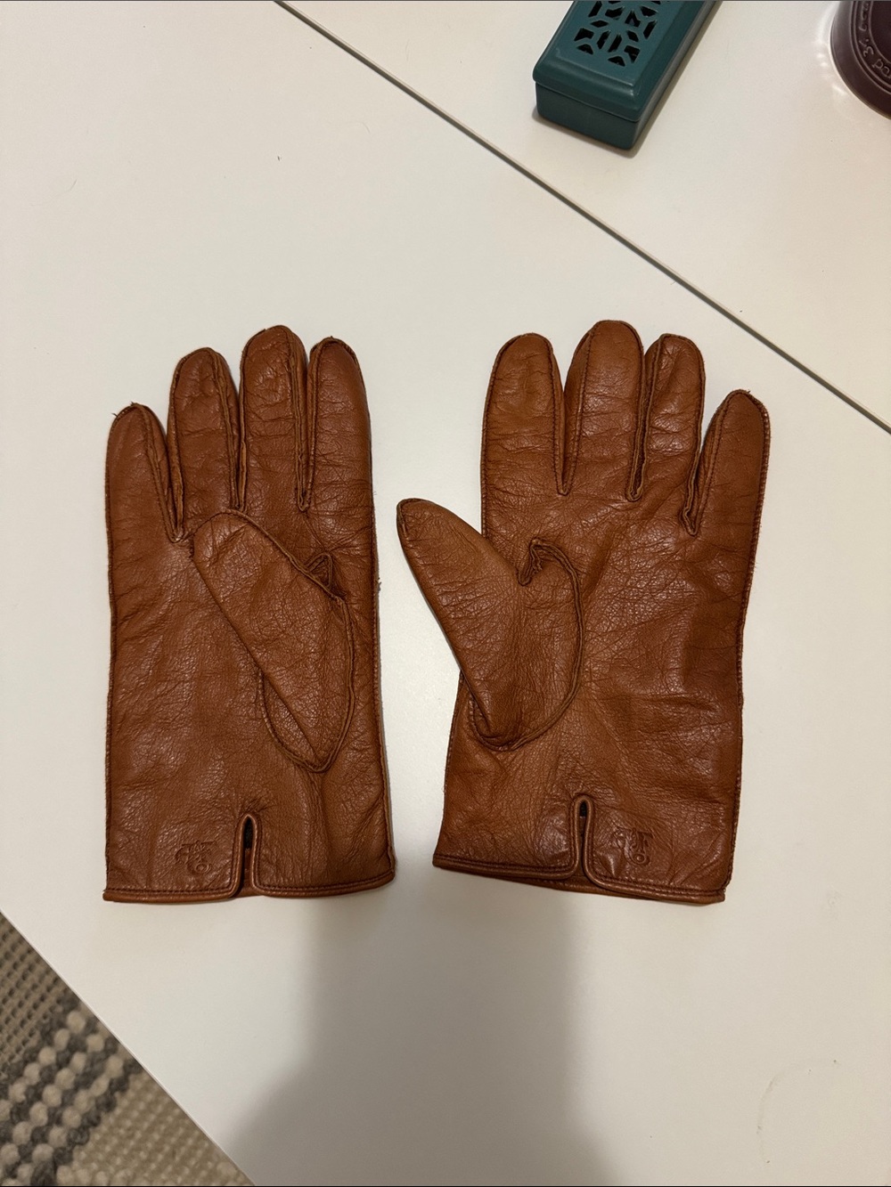 Abercrombie & Fitch Men's Leather Gloves in Brown